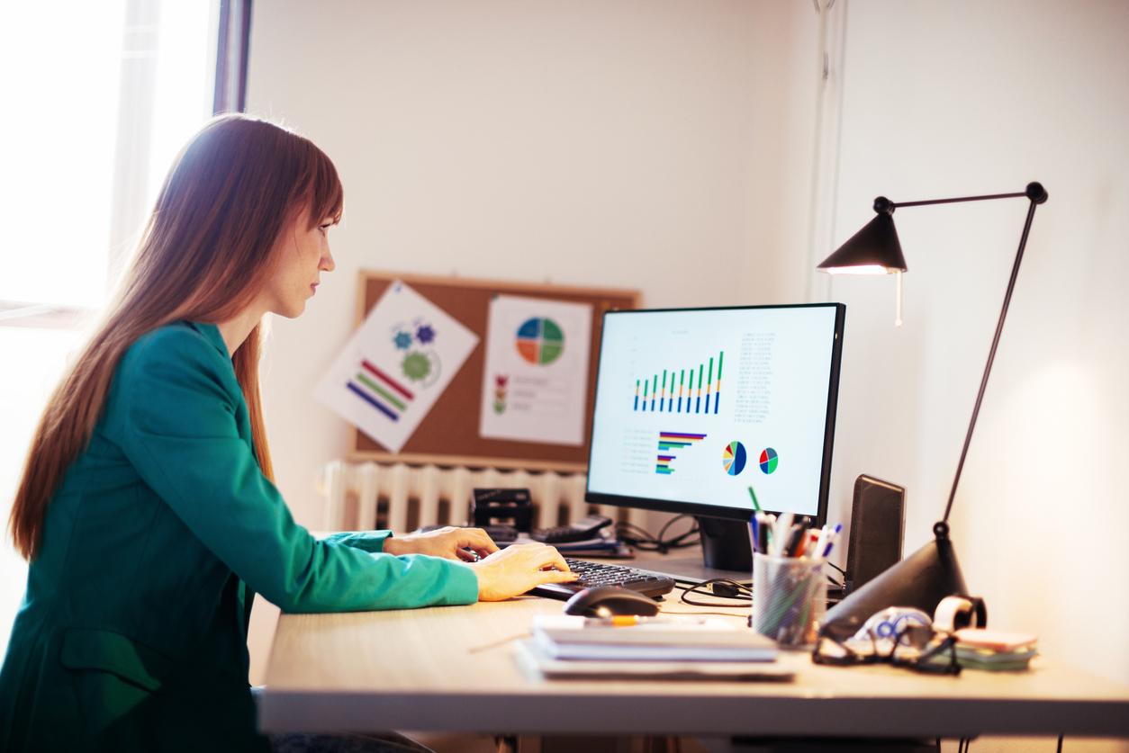 Woman at desk