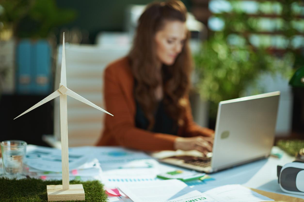 Woman at desk