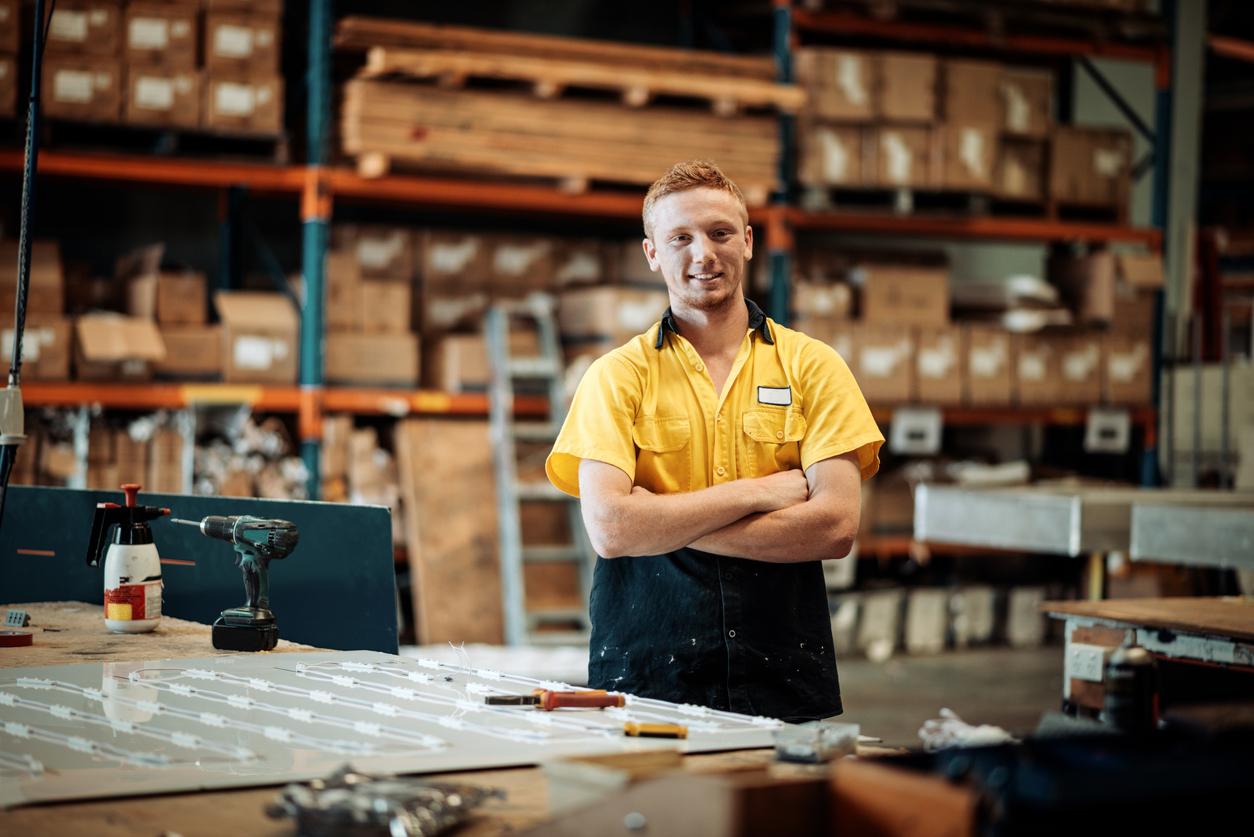 Man in workshop