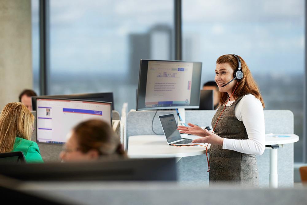 Woman on phone