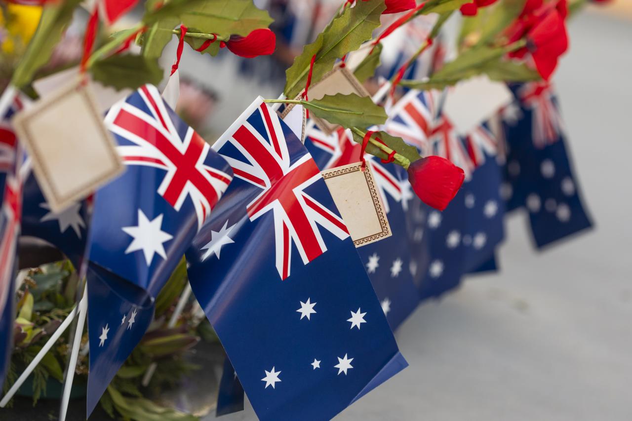 Australian Flags for ANZAC Day